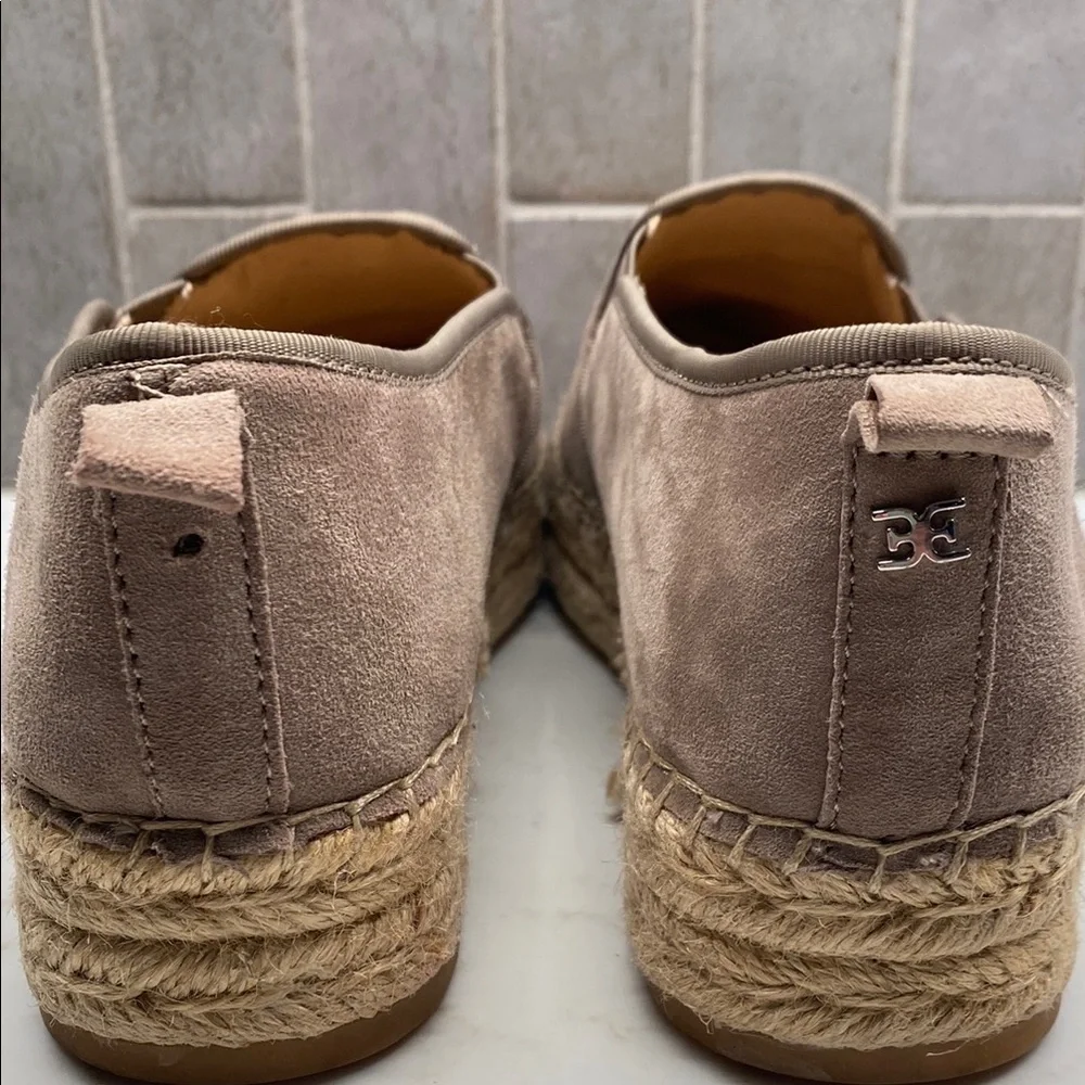 Sam Edelman Carrin Espadrille Loafers | Tan Suede Jute | Size 9.5